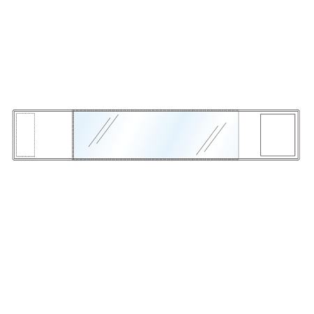 差替楽々・面ファスナー式ワンタッチ腕章 白 (848-61)
