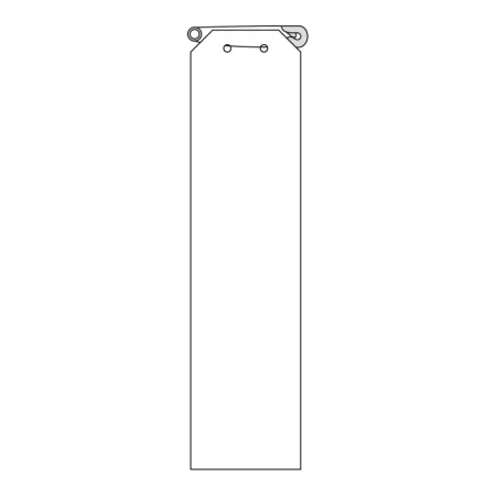 ビニール製リボン 120×30mm 白無地 (850-20A)