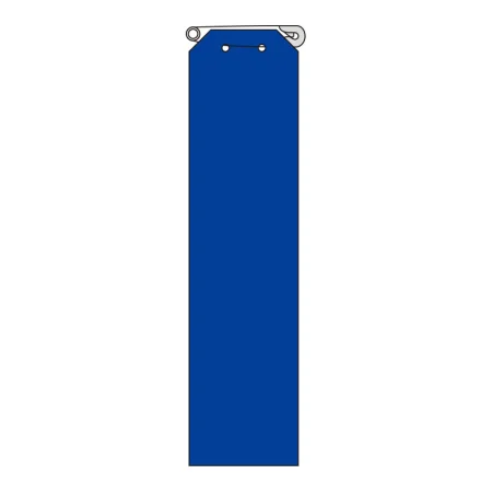 ビニール製リボン 120×30mm 青無地 (850-24A)