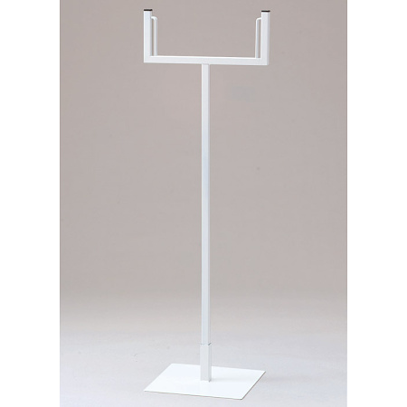 フリースタンド スチール白塗装仕上げ 300角×1015 (868-20A)