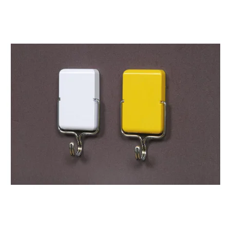 マグネット付ハンガー 耐荷重2kg迄 白 (877-74)