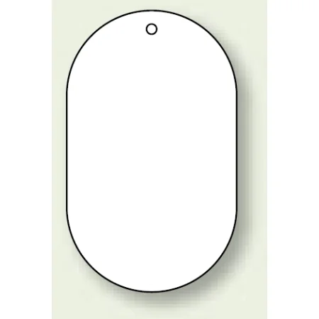 エコユニボード (再生PPボード) だ円型 45×30×2.0/4mmΦ上部穴1 (5枚1組)