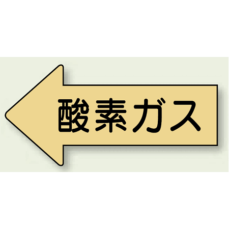 JIS配管識別方向矢印ステッカー（10枚1組）