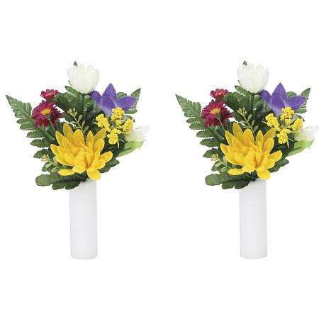光触媒 人工観葉植物 造花 上仏花小2個セット (高さ23cm)