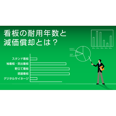 看板の耐用年数は!? 法令耐用年数と看板の減価償却について解説！