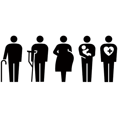 ISO認定。妊婦や乳幼児連れなど、優先標識に新しいピクトサインが誕生