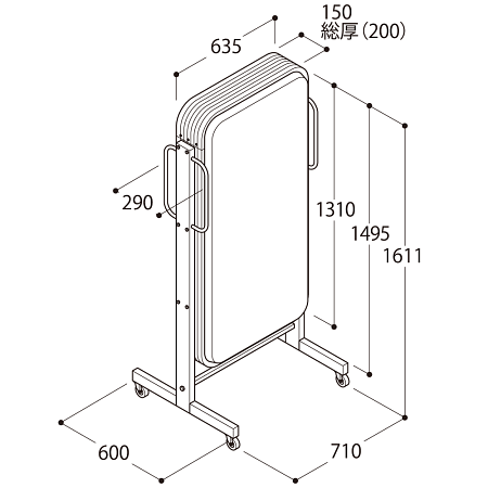■寸法図:ADO-400T-LED
