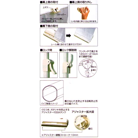 ●詳細説明／スライド式バナースタンド