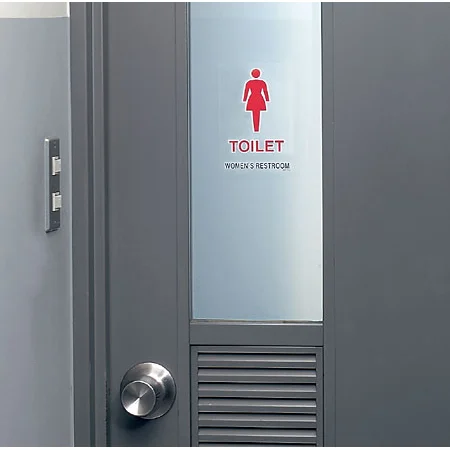 ■使用例／透明ステッカー（大） 女子用トイレ