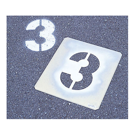 ■使用例／吹付け用プレート 数字 0～9