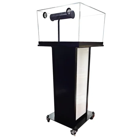 ■空気穴は2箇所、背面または側面に付いています。背面は黒色のアルミ複合板となっております。