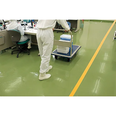 ■使用例／クリーンルーム用ラインテープ （色はご確認下さい）