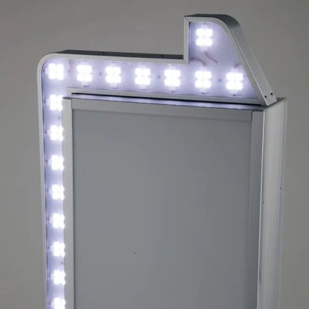 LED矢印点滅付き電飾スタンド看板 H1200mm シルバー (ADO-940NT-LED LED矢印点滅付き電飾スタンド看板 H1200mm シルバー (ADO-940NT-LED