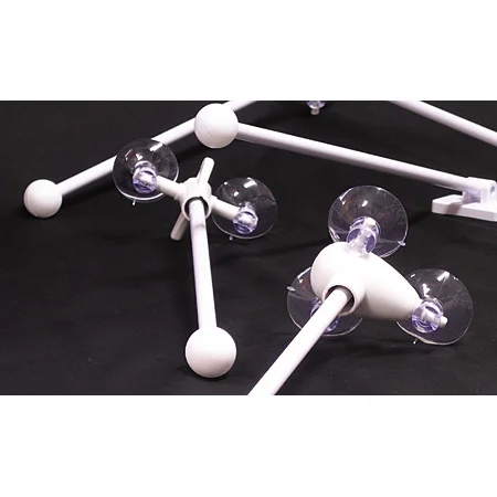 ■ミドル、ミニには壁面やガラス面に取り付ける為の専用器具を（※別売）をご用意。設置場所に合わせてお選び頂けます。