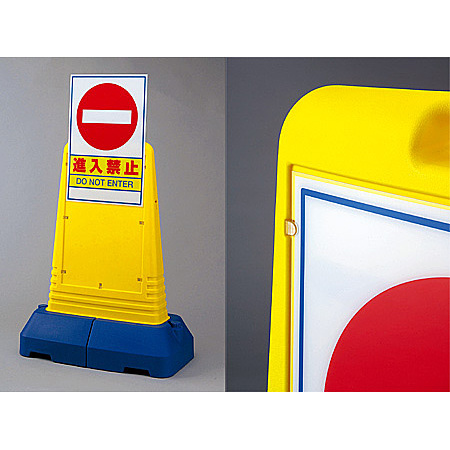 ■表示板はスライド式でツメに差し込み固定します。