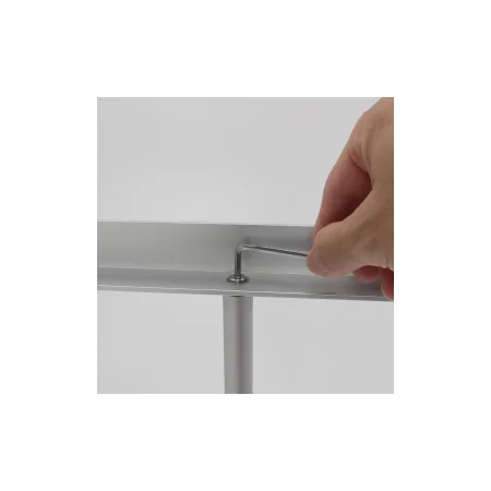 ■シート取付バーをポールにビス止め