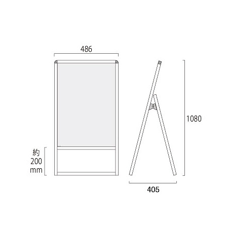 ■450×900【片面】タイプ図面