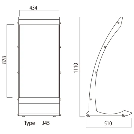 ■タイプJ45シリーズ 図面