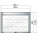 跳ね上げ式 壁付型 アルミ掲示板 AGS-1210W/1510W/1810W AGS-1510W(幅1534mm) 照明なし シルバーつや消し (AGS-1510W(S))
