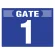 ゲート表示板 ヨコ GATE　 1 (305-300)