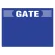 ゲート表示板 ヨコ GATE　 無地 (305-304)