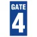 ゲート表示板　タテ　ＧＡＴＥ 4 (305-33A)