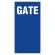 ゲート表示板　タテ　ＧＡＴＥ 無地 (305-34A)