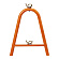 カラー単管バリケードU型 オレンジ (386-05)