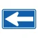 道路用標識（仮設用）矢印　←　青 (395-421)