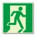 高輝度蓄光標識 避難口 C200級 ルミット 右向き 壁面用（表示板のみ） (836-061)