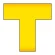 床貼ラインプロ 2枚1組 T型 黄 (864-407)
