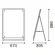 屋外用ポスターパネルスタンド APS ロータイプ 片面／A1 (56989A1S)