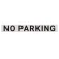 コーン用シール NO PARKING 黒文字 (64674-1B)