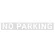 コーン用シール NO PARKING 白文字 (64674-1W)