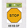 表示プレートH ピクトサイン アクリル 表示:STOP 止まれ (E510-27)