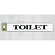 表示プレートH 室名札 アクリル 表示:TOILET (トイレ UP318-6) (EUP318-6)