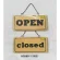 表示プレートH ドアサイン 木製 表示:OPEN⇔closed (H2880-1)