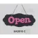 表示プレートH ドアサイン 片面Open 仕様・カラー:波型・ピンク (UA3010-2)