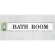 表示プレートH 室名札 アクリル 表示:BATH ROOM (バスルーム) (UP318-10)