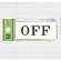 表示プレートH ドアサイン アクリル 表示:OFF (UP370-19)