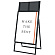 ポスターグリップスタンド看板カタログケース付　片面 A1 ブラック 屋内用 (PGSKK-A1KB)