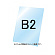 バリウススタンド看板用透明アクリル板1.5mm厚 B2 (VASKOP-ACCB2)
