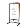 フラットオープンメッセージスタンド A3縦縦 ブラック (BFOMS-A3TTK)