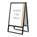 フラットオープンスタンド看板 B2 ブラック 両面 (BFOSK-B2R)