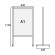 フラットオープンメッセージスタンド A1 シルバー (FOMS-A1K)