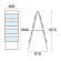 カタログスタンド看板 450幅4段両面 (KSK-450X8R)