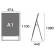 PSSK ポスター用スタンド看板 A1 ホワイト/シルバー 片面 (PSSK-A1KW)