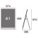 PSSK ポスター用スタンド看板 A1(ロータイプ) ブラック/シルバー 片面 (PSSK-A1LKB)