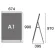 PSSK ポスター用スタンド看板 A1(ロータイプ) ホワイト/シルバー 片面 (PSSK-A1LKW)