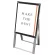 PSSK ポスター用スタンド看板 A2 ブラック/シルバー 片面 (PSSK-A2KB)